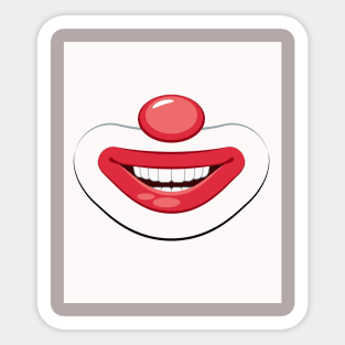 clown mask Sticker